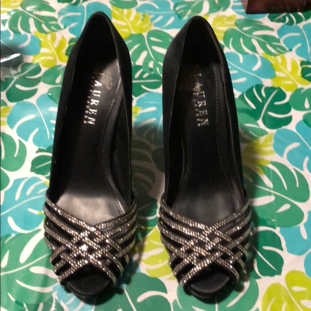Ralph Lauren black heels size 6B